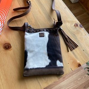 STS cowhide crossbody